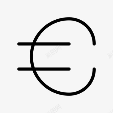 货币欧元旅游概述图标图标