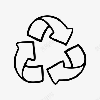 回收环保再利用图标图标