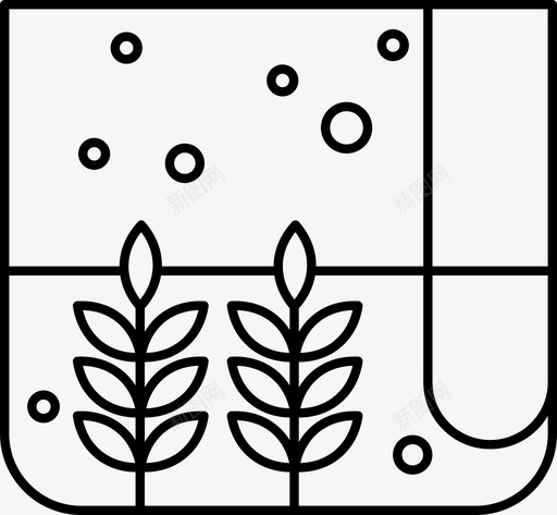 小麦农业自然图标svg_新图网 https://ixintu.com 农业 小麦 自然