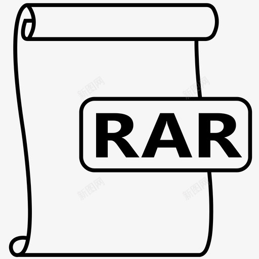 rar压缩文件图标svg_新图网 https://ixintu.com rar 压缩 文件 格式
