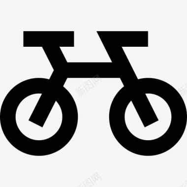 自行车运输101直线图标图标