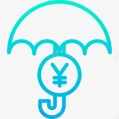 雨伞保险27坡度图标图标