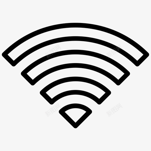 wifi互联网信号图标svg_新图网 https://ixintu.com ui wi-fi wifi 互联网 信号 元素 用户界面