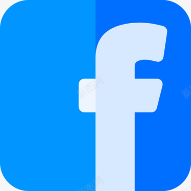 Facebook社交媒体徽标4扁平图标图标