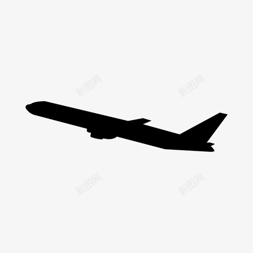 飞机乘客天空图标svg_新图网 https://ixintu.com 乘客 交通 天空 旅行 飞机