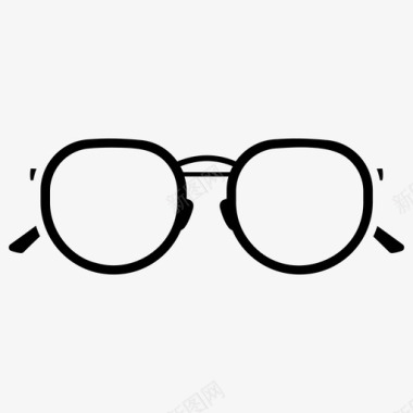 眼镜双焦点视图图标图标