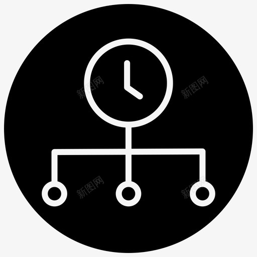 时间管理下线员工图标svg_新图网 https://ixintu.com 下线 员工 层级 时间管理 生产力