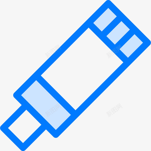 油漆管艺术2蓝色图标svg_新图网 https://ixintu.com 油漆管 艺术2 蓝色