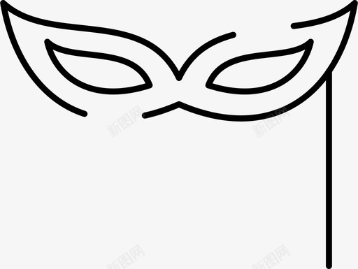 万圣节眼罩派对图标svg_新图网 https://ixintu.com 万圣节 派对 眼罩 面具