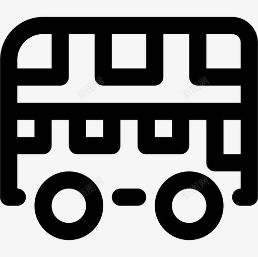 公共汽车运输125直达图标svg_新图网 https://ixintu.com 公共汽车 直达 运输