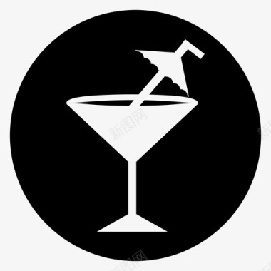 马提尼鸡尾酒饮料图标图标