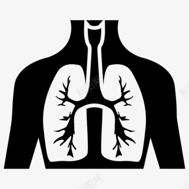 人工呼吸器官图标图标