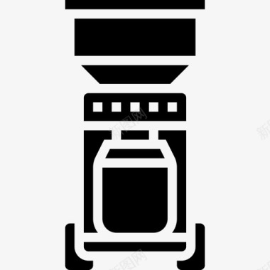 研磨机咖啡58字形图标图标