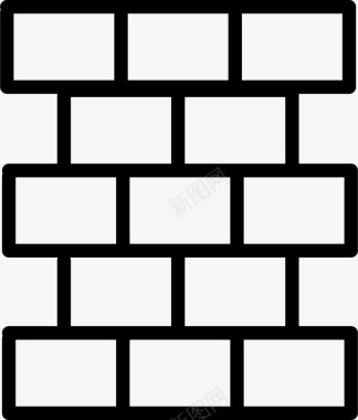 砖块建筑劳动力图标图标