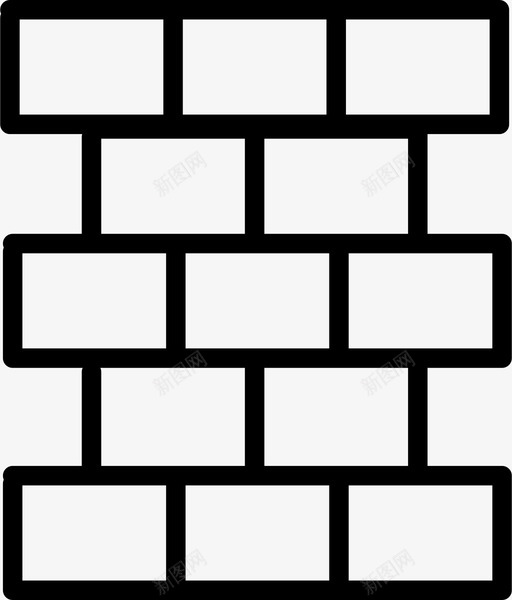 砖块建筑劳动力图标svg_新图网 https://ixintu.com 劳动力 墙壁 建筑 砖块