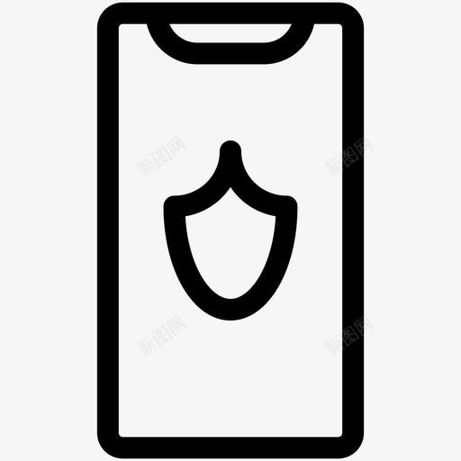 防护iphone安全移动图标svg_新图网 https://ixintu.com iphonex iphone安全 移动 防护