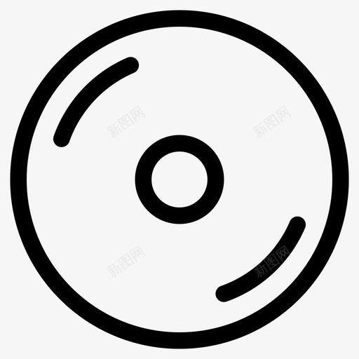 光碟音乐储存音乐提纲图标svg_新图网 https://ixintu.com 光碟 音乐储存 音乐提纲