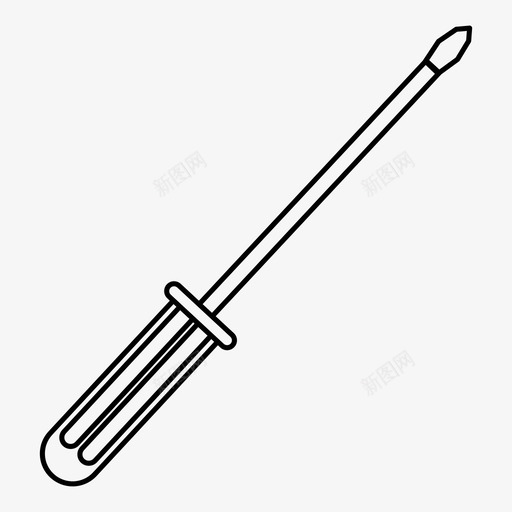 螺丝刀制造建造图标svg_新图网 https://ixintu.com 修理 制造 固定 建造 螺丝刀