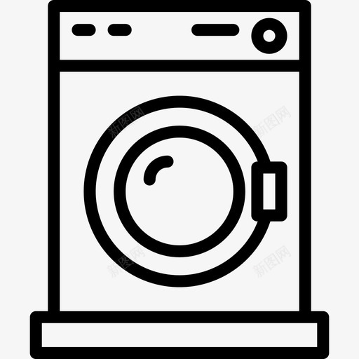 洗衣机6号旅舍直列式图标svg_新图网 https://ixintu.com 6号 列式 旅舍 洗衣机 直列