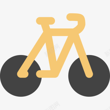 自行车运输126扁平图标图标
