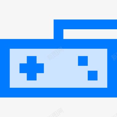 游戏控制器娱乐46蓝色图标图标