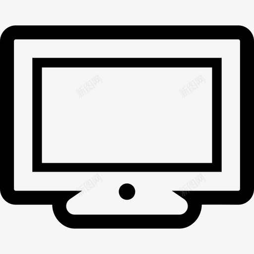 电脑屏幕桌面显示器图标svg_新图网 https://ixintu.com 基本套件 显示器 桌面 电脑 电脑屏幕