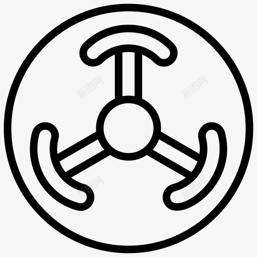 放射性符号标志图标svg_新图网 https://ixintu.com 危险符号 放射性符号 标志 符号符号线图标 设计