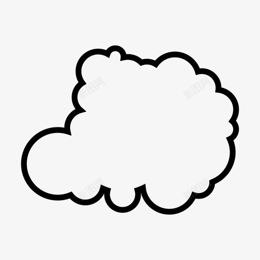 云泡沫天空图标svg_新图网 https://ixintu.com 云 云线 天气 天空 泡沫