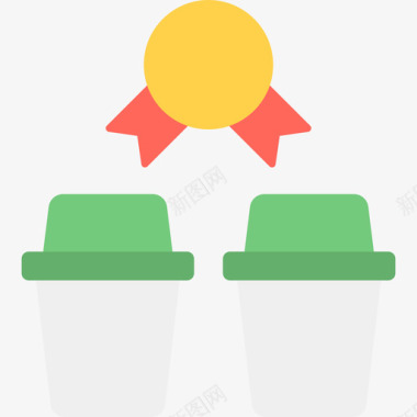 奖励咖啡店业务单位图标图标