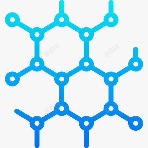 分子科学70梯度图标svg_新图网 https://ixintu.com 分子 梯度 科学70