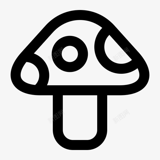 蘑菇木耳自然图标svg_新图网 https://ixintu.com 季节 春天 木耳 自然 蔬菜 蘑菇 风格