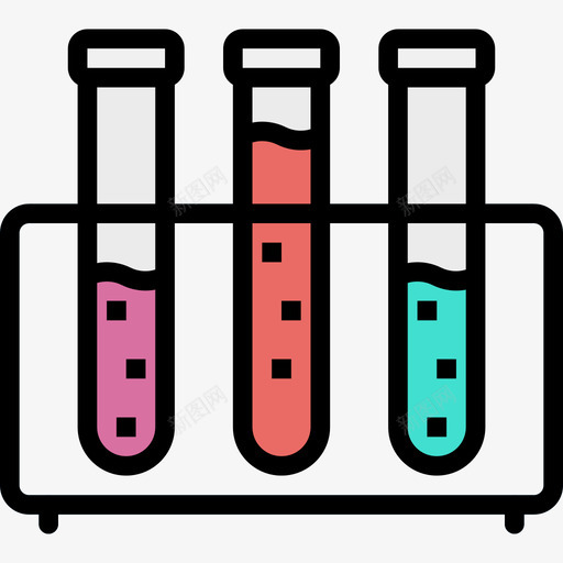 试管科学91线性颜色图标svg_新图网 https://ixintu.com 科学 线性 试管 颜色