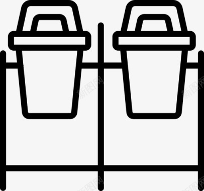 垃圾箱城市元素垃圾桶图标图标