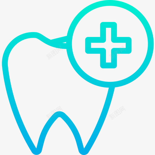 牙科护理牙科15梯度图标svg_新图网 https://ixintu.com 护理 梯度 牙科