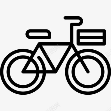 自行车荷兰19直线型图标图标