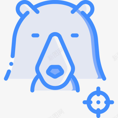 熊冒险运动17蓝色图标图标