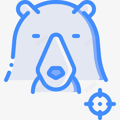 熊冒险运动17蓝色图标svg_新图网 https://ixintu.com 冒险运动17 熊 蓝色