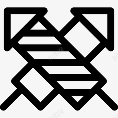 烟花狂欢节9直线图标图标