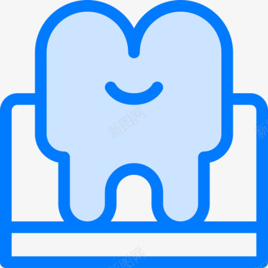 牙牙医22蓝色图标图标