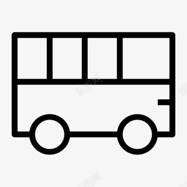 巴士运输旅行图标图标
