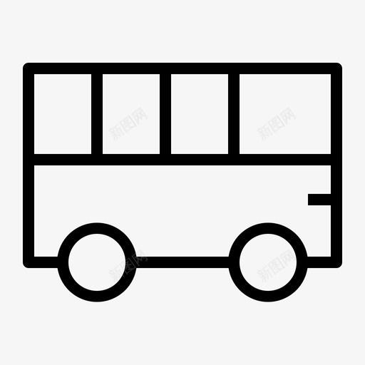 巴士运输旅行图标svg_新图网 https://ixintu.com ui9大纲 巴士 旅行 车辆 运输