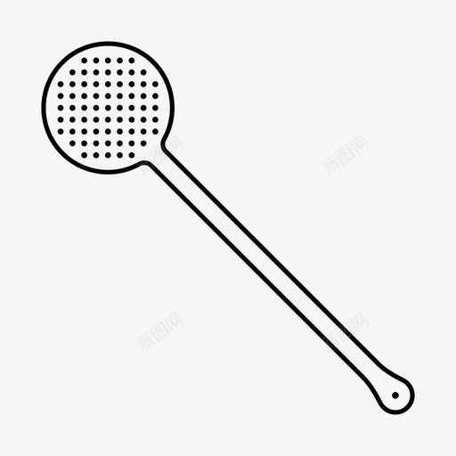 油炸勺刀厨房图标svg_新图网 https://ixintu.com 刀 厨房 油炸勺 陶器