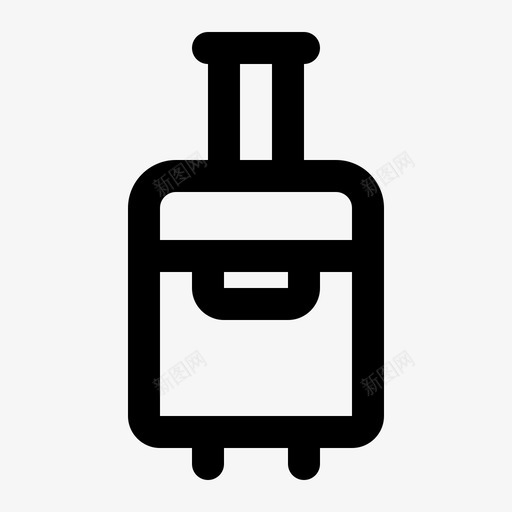 行李包手提箱图标svg_新图网 https://ixintu.com 手提箱 旅行 线路 行李