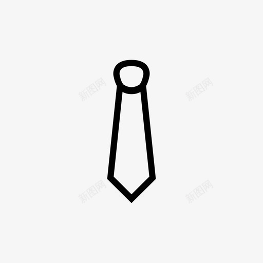 领带衣服时尚图标svg_新图网 https://ixintu.com 时尚 时髦 派对 衣服 领带