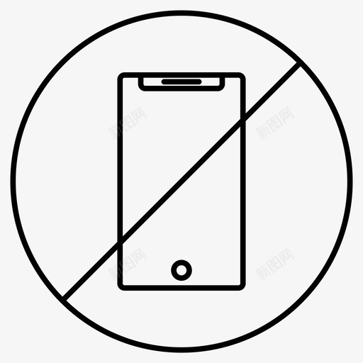 没有电话飞行模式关闭手机图标svg_新图网 https://ixintu.com 关闭手机 没有电话 航空轮廓图标 飞行模式