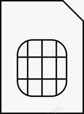 sim卡通信网络图标图标