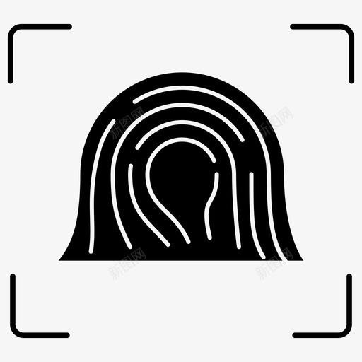 指纹传感器指纹扫描仪扫描指纹图标svg_新图网 https://ixintu.com 传感器 图标 安全 扫描 扫描仪 指纹 数据 标志 测量 生物