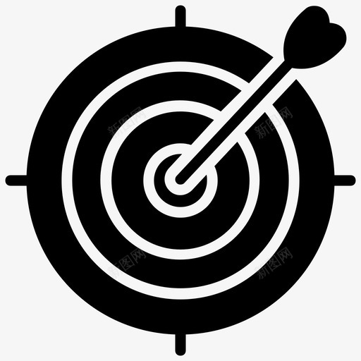 targetaimbullseye图标svg_新图网 https://ixintu.com aim bullseye dartboard glyph objective seo target web 图标