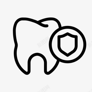 牙齿口腔防护罩图标图标