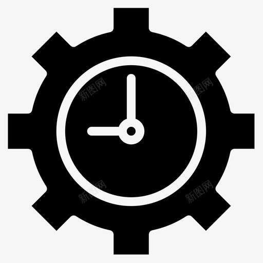 时钟时间49填充图标svg_新图网 https://ixintu.com 填充 时钟 时间